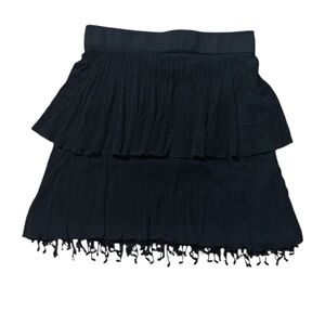 Zara Beaded Fringe Skirt Size M
